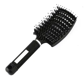 Расческа для массажа волос и кожи головы для девочек, нейлоновая щетка для расчесывания влажных вьющихся волос для женщин, для парикмахерских инструментов для укладки