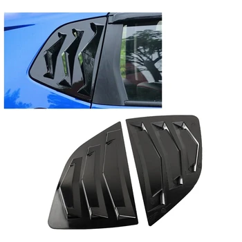 Черные запасные аксессуары для жалюзи на четверть окна с задней стороны, для Honda Fit Jazz 2014-2019
