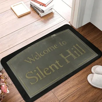Добро пожаловать в Silent Hill Противоскользящий коврик для кухни, ванной, сада, гаража, входной двери, ковра