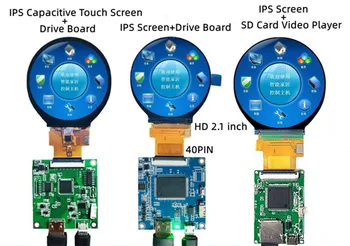 IPS 2,1-дюймовый 40P SPI RGB HD TFT LCD Емкостный Круглый Экран ST7701S IC 480 * 480 HDMI-совместимая Плата привода SD-карта Видеоплеер
