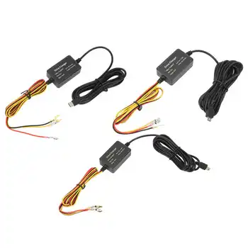 Dash Cam Hardwire Kit 12 В-28 В до 5 В USB Кабель-Адаптер Защита от Перегрева Зеркальной Камеры GPS Навигатор Радар-Детектор