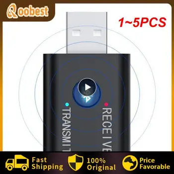 1-5 Шт. Bluetooth 5,0 Приемник Передатчик 2 В 1 Беспроводной Аудио 3,5 мм USB Aux Музыкальный Адаптер Для Автомобильного Динамика ПК ТВ