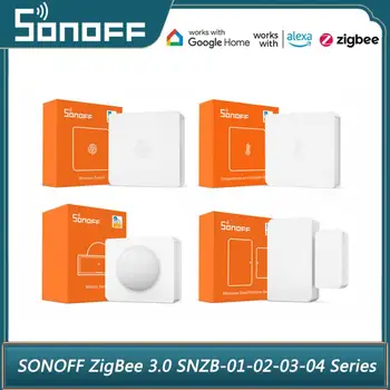 SONOFF Zigbee 3.0 Smart ZBDongle-E / Беспроводной переключатель / Датчик температуры Влажности/ Движения / Двери Работает с Alexa Google Home