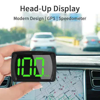 Универсальный автомобильный HUD Y03, Головной дисплей, Спидометр, GPS, 2,8-дюймовый Цифровой Спидометр с крупным шрифтом, Часы, Автомобильные Аксессуары