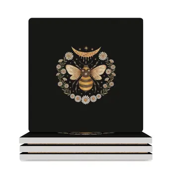 Керамические подставки Honey moon (квадратные) для чашек Набор креативных подставок для кружек
