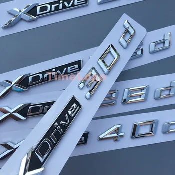 1ШТ xDrive 18d 20d 28d 30d 35d 40d 48d 50d для BMW X1 X3 X4 X5 X6 X7 Автомобильное Крыло Эмблема Значок Наклейка на Багажник