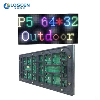 Наружный светодиодный экран P5 Водонепроницаемая светодиодная Видеостена SMD LED Панель 320x160 мм