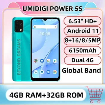Глобальная версия смартфона Umidigi Power 5S 4 ГБ ОЗУ 32 ГБ ПЗУ 6,53 