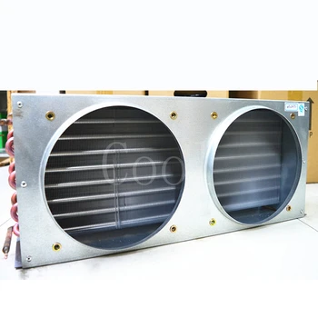 Холодильный конденсатор с воздушным охлаждением 1/2 л.с. 6 квадратных охладителей испарителя с медной трубкой и алюминиевым оребрением холодильное оборудование
