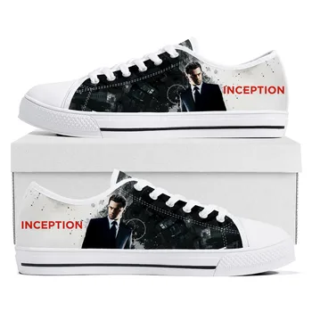 Кроссовки Inception с низким берцем, мужские, женские, подростковые, высококачественные парусиновые кроссовки Leonardo DiCaprio, пара повседневной обуви на заказ.