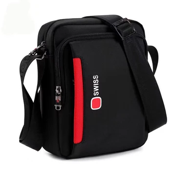 Швейцарская сумка через плечо, портфель для отдыха, маленькая сумка-мессенджер для планшетов ipad и документов, мужская черная сумка через плечо, сумка через плечо