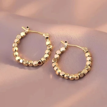 Роскошные серьги-подвески цвета металлического золота с несколькими маленькими кругами 2022 года, новые ювелирные изделия, модные серьги для свадебной вечеринки для женщин