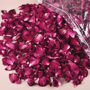 1 Пакет Романтических Сушеных Лепестков Роз, натуральные Цветочные ванны, Спа, Розы, Душ, Изготовление Свечей, Ароматерапия, Свадебные Украшения