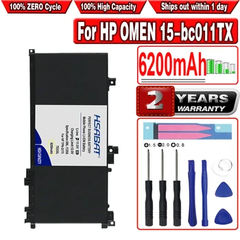 Аккумулятор для ноутбука TE03XL емкостью 6200 мАч для HP OMEN 15-bc011TX 15-bc012TX 15-bc013TX 15-AX015TX AX017TX TPN-Q173 HSTNN-UB7A 849910-850