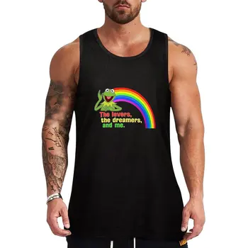 Новая футболка The Lovers The Dreamers And Me. Rainbow Lovers, майка, футболка для фитнеса, мужская одежда, облегающие мышцы, мужские топы