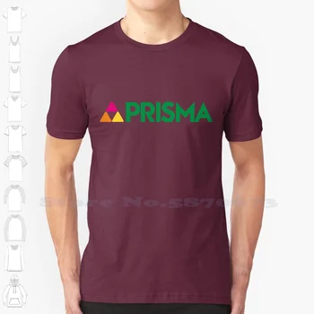Повседневная уличная одежда с логотипом Prisma, футболка с графическим логотипом, футболка из 100% хлопка