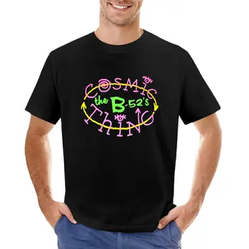 1989 промо-акция альбома The B-52_s Vintage Love Shack Эпохи Cosmic Thing, классическая футболка 80_s, футболка с коротким рукавом, мужская хлопчатобумажная футболка