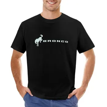 Серая футболка с логотипом Ford Bronco в виде кактуса, летний топ с коротким рукавом, мужские футболки с длинным рукавом