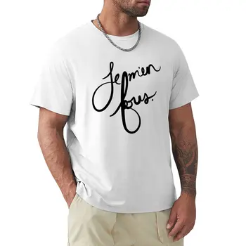 Футболка Je m'en fous, корейская модная быстросохнущая рубашка, мужские футболки с длинным рукавом