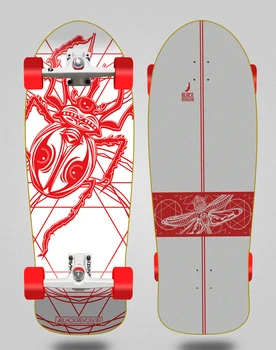 Черные коньки для серфинга stir В комплекте с SGI Surf Skate Trucks beetle Белый Красный 10x30 кремовый