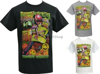 Мужская футболка ужасов, Электрический Франкенштейн, монстр Захерле, тыквы-зомби