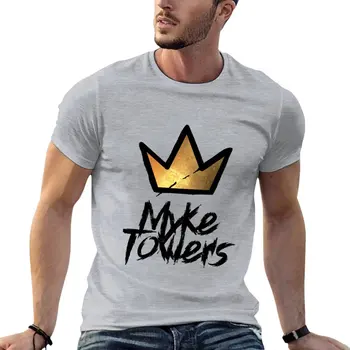 Футболка с надписью Myke Towers и надписью Graffiti Crown, милая одежда, винтажная одежда, забавные футболки для мужчин
