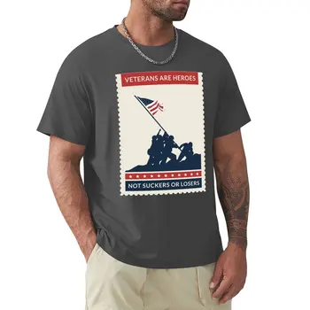 Ветераны-герои, а не лохи или неудачники, заготовки для футболок, футболки, мужские хлопковые футболки