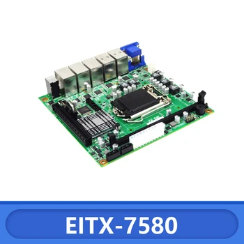 Для EITX-7580 ITX Mini H110 Основная плата LGA 1151 5 * Сетевой 10 * USB-Порт Промышленная Рабочая Станция Встроенная Основная плата