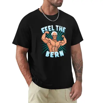 Почувствуй Бернскую тренировку Берни Сандерс 2020 Футболка винтажная одежда любители спорта тяжеловесы мужские однотонные футболки