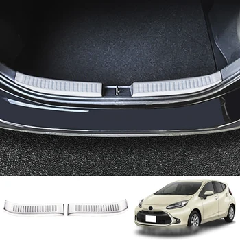 Для Toyota Aqua Prius C MXP 2022 Защитные планки на двери багажника автомобиля, протектор порога, накладка на задний бампер, накладка на накладку