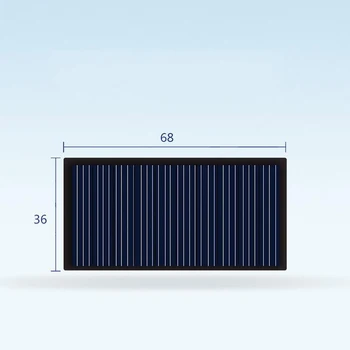 10шт 68*36 мм 5V 0.3 Вт Элементы Солнечной Панели вырабатывают электричество DIY зарядное устройство Игрушки