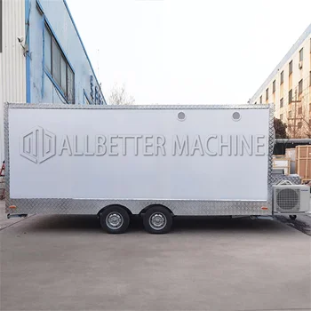 Продается передвижная тележка для еды UD-SST Тележки для мороженого из нержавеющей стали, прицепной грузовик для перевозки еды