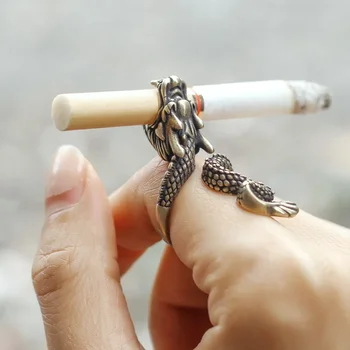 Зажим для Сигарет Chaoren Курительное Кольцо Мундштук Творческий Подарок Украшения Тиран Дракон Кольцо Мундштук Для Сигарет
