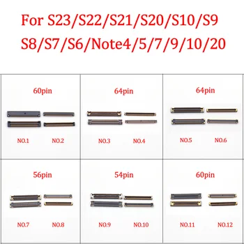 5 комплектов 60 54 56 64-Контактный Разъем USB Для Зарядки FPC Samsung Galaxy S22 Ultra PLus S21 S20 S10 S9 S8 S23 Примечание 9 10 20 ЖК-экран