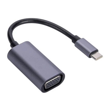 Конвертер USB C в VGA-адаптер с поддержкой горячей замены адаптера экрана телефона, мобильного телефона, ноутбука 1080P HD для MacBook Air / Pro