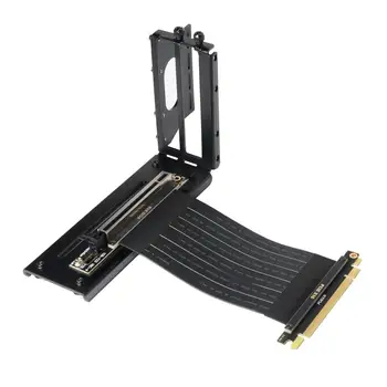 Видеокарта PCI-E 3.0 16X вертикальная подставка / основание Корпус ATX Гибкий соединительный кабель Удлинитель карты Riser Card Адаптер для графического процессора