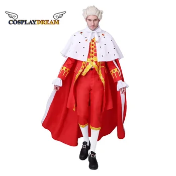 музыкальный карнавальный костюм короля Гамильтона Джорджа Вашингтона королевский плащ-накидка костюм средневекового короля