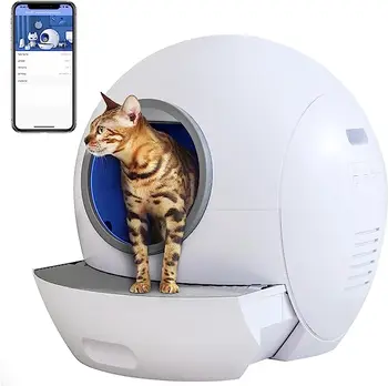 Большое умное приложение для управления Wi-Fi, защита безопасности, удаление запаха, автоматическая коробка для кошек, самоочистка   