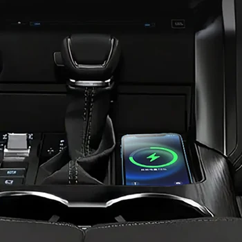 Автомобильное беспроводное зарядное устройство для Toyota Land Cruiser LC300 2022 202315 Вт быстрое беспроводное зарядное устройство QI для телефона