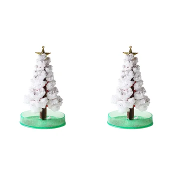 Волшебная растущая Рождественская елка, обучающая новинка, украшение для рабочего стола своими руками (белый)