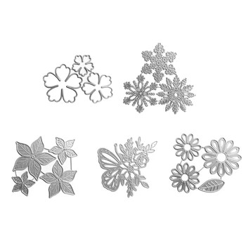 Металлические высечки Цветок для скрапбукинга декоративное тиснение Бумажные карточки Шаблон