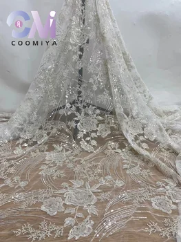 Популярная Изысканная Серия Свадебных Платьев White Beauty Coomiya Из Европейской Роскошной Ткани С Вышивкой из Тяжелого Бисера и пайеток