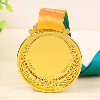 2 дюйма Золотая Серебряная Бронзовая медаль с шейной лентой Золотой Серебряный Бронзовый призовой раунд для соревнований Вечеринки