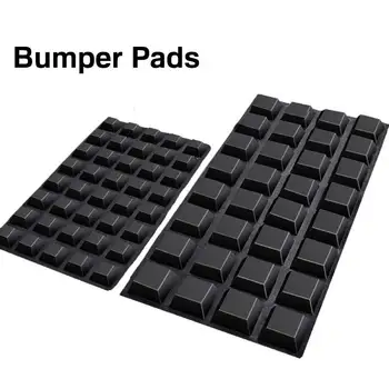 12шт клейких накладок на бампер, черные резиновые ножки, высокие Квадратные бамперы для динамиков, клавиатуры ноутбука, мебели для PS4, электроники