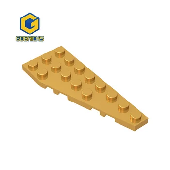 Детали Gobricks Клиновидная пластина 8 x 3 справа совместима с 50304 частями игрушек Строительные блоки Технические сборки