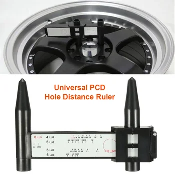 PCD Универсальный измеритель окружности шага, линейка, наконечник, болт, Ручные инструменты для измерения автомобильных шин