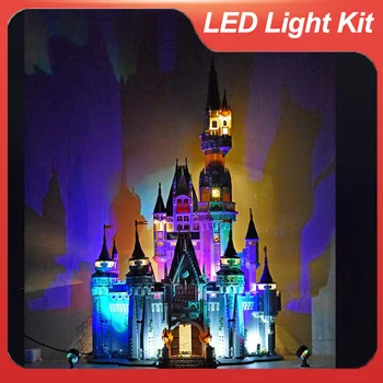 Комплект светодиодного освещения Building block 71040 Совместимость с 16008 Disney Castle (только светильник, без модели)