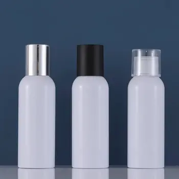 Высококачественная Пластиковая Пустая Белая Косметическая Бутылка для Лосьона с Тонером 100 мл 3 Унции с Крышкой
