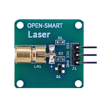 OPEN-SMART 5V 650nm Модуль Лазерного Датчика 6 мм Красный Лазерный Точечный Диод с Медной Головкой с Триодным Усилителем Тока Для Arduino