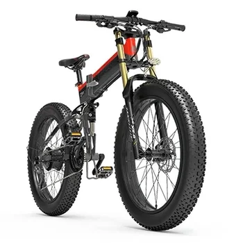 Электрический велосипед с литиевой батареей - 26-дюймовая толстая шина, складной горный велосипед